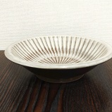 小鹿田焼のおでん皿 刷毛目 【小石原焼】