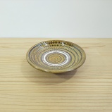 小鹿田焼の３寸皿　飛び鉋　【小鹿田焼】