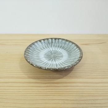 小鹿田焼の３寸皿　刷毛目　【小鹿田焼】